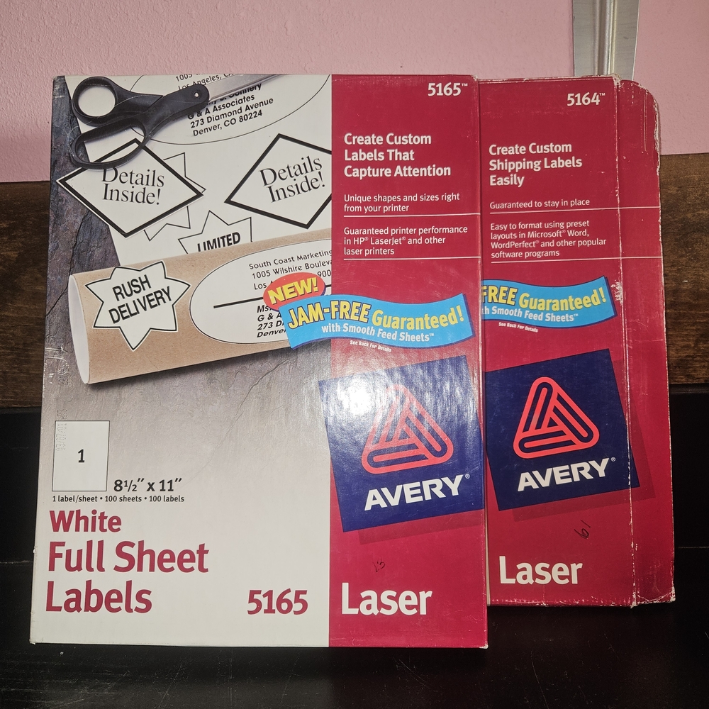 Avery White Labels